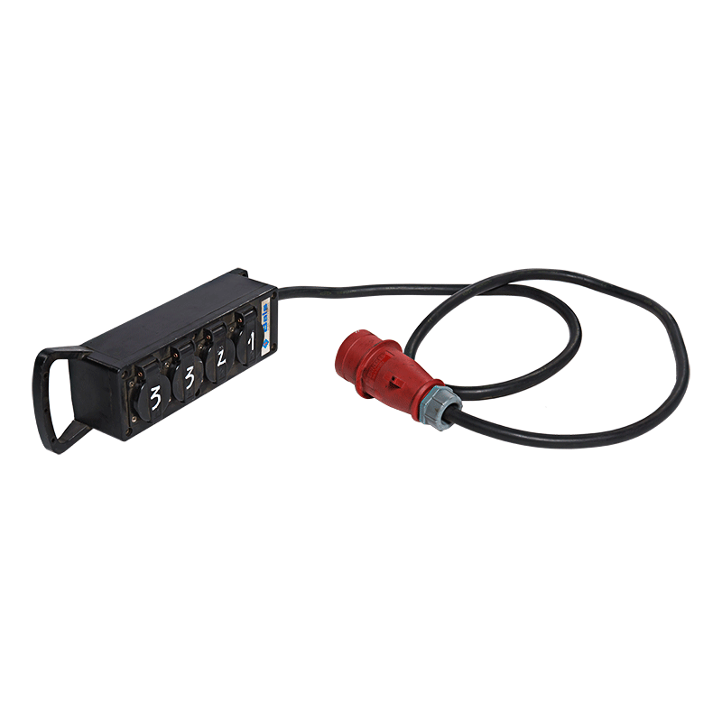 Multiprise 1,5 m In 16 A 380 V - Out 3 x 220 V