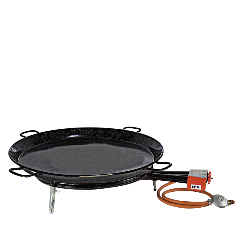 Poêle à paëlla Ø 90 cm avec réchaud gaz