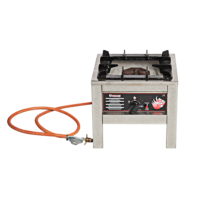 Gasbrander 1 pit op voet H 50 cm
