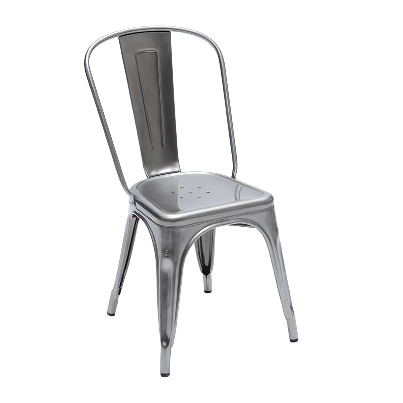 Chaise A Tolix finition brute vernis brillant by  X. Pauchard