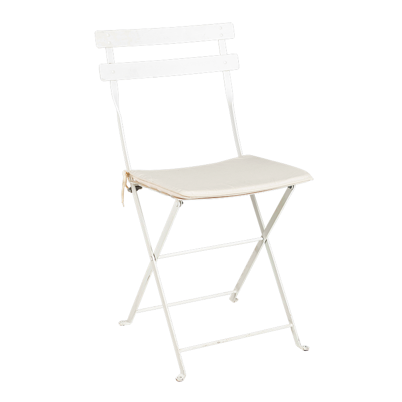 Chaise Simplex blanche avec galette
