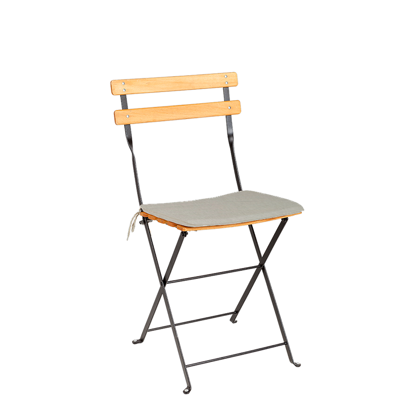 Chaise Trocadéro Wood avec galette ficelle