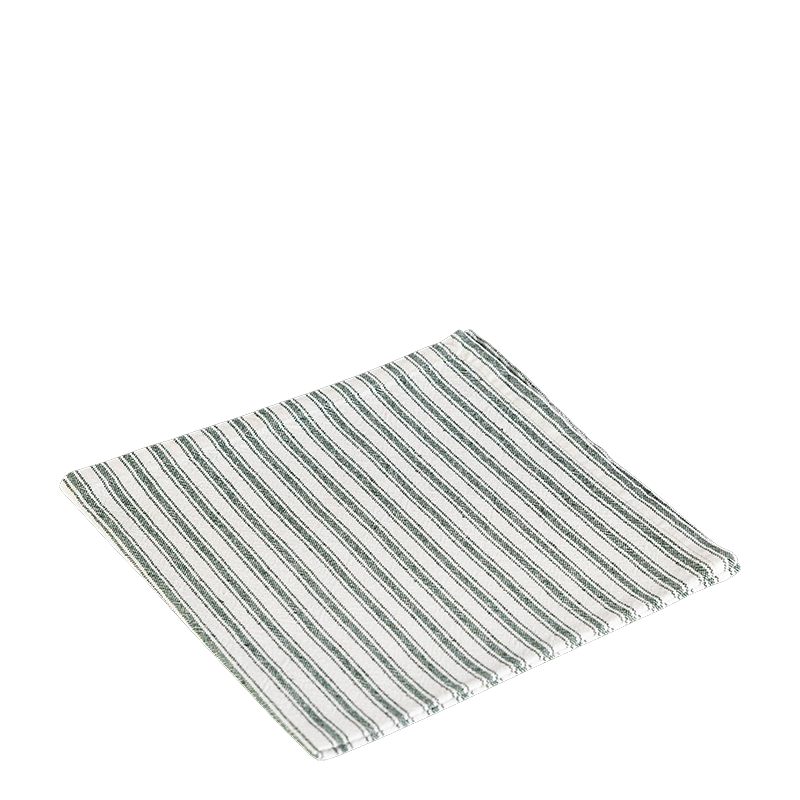 Serviette de table Biarritz vert 50 x 50 cm
