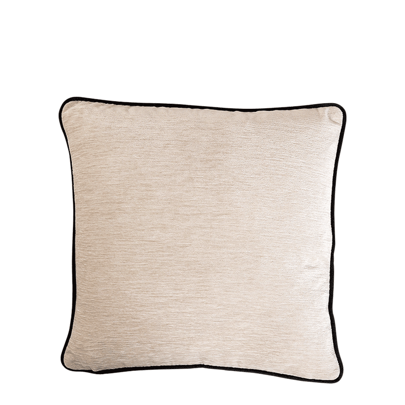 Kussen Velvet crèmekleurig 40 x 40 cm