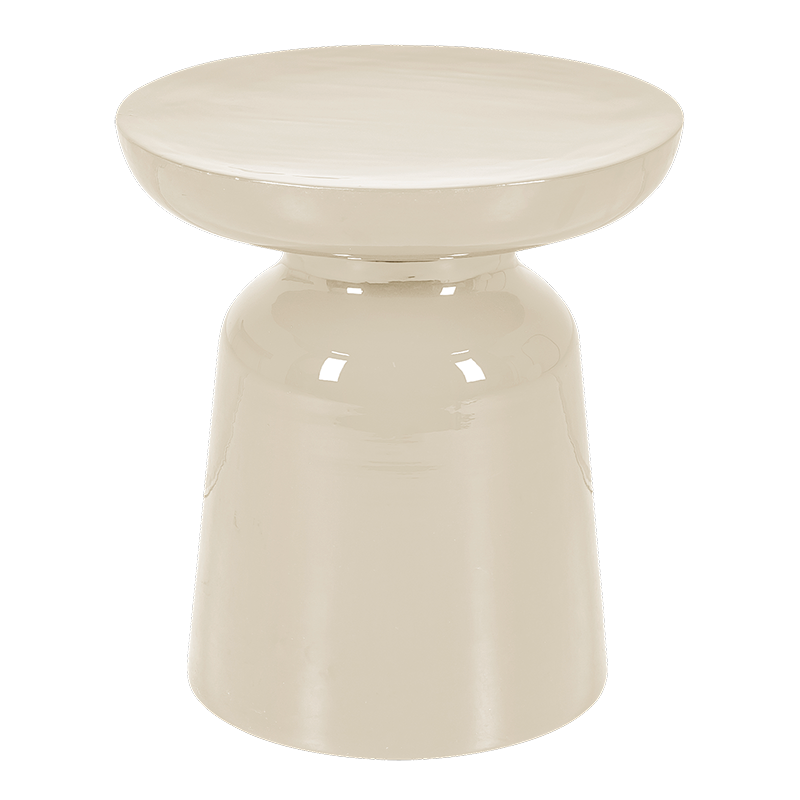 Bijzettafeltje Olympe ecru Ø 40 cm H 43 cm
