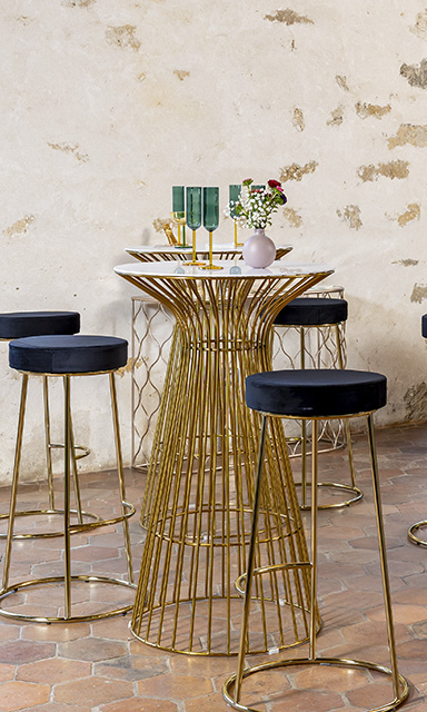 Cocktail met gouden accenten