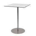 Witte hoge Brio tafel 75 x 75 cm H 108 cm