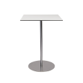 Witte hoge Brio tafel 75 x 75 cm H 108 cm