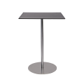 Zwarte hoge Brio tafel 75 x 75 cm H 108 cm