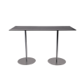 zwarte hoge tafel Brio 180 x 75 cm H 108 cm