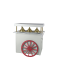Charrette à glace rose réfrigérée 220 V - 200 W