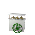 Charrette à glace verte réfrigérée 220 V - 200 W