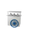 Charrette à glace bleue réfrigérée 220 V - 200 W