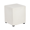 Pouf Kidman blanc 40 x 40 x H 48 cm
