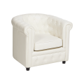 Witte Chesterfield clubzetel 82 x 75 cm H 75 cm