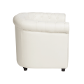Witte Chesterfield clubzetel 82 x 75 cm H 75 cm