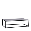 Table basse Linea noire 97 x 60 x H 27 cm