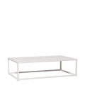 Table basse Linea blanche 97 x 60 x H 27 cm