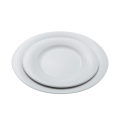 Assiette ovale 24 x 22 cm Duo