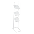 Witte display Quadra 3 x A4 H 140 cm