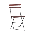 Chaise Simplex à lattis en bois acajou 