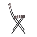 Chaise Simplex à lattis en bois acajou 