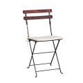 Chaise Simplex à lattis en bois acajou 