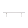 Witte bierbank 27 x 220 cm