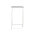 Table haute Quadra blanche démontable 60 x 60 x H 108 cm