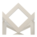 Support de plat en bois empilable blanc (à l'unité)