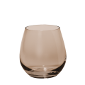 Gerookt moon beker Ø 6,5 cm H 9 cm 32 cl