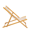 Witte ligstoel