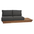 Canapé 2 places Lounge Grey 76 x 204 cm H 70 cm