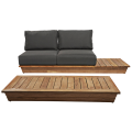 Canapé 2 places Lounge Grey 76 x 204 cm H 70 cm