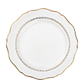 Groot bord Vintage wit en goud Ø 23-25 cm