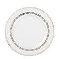Groot bord Vintage wit en goud Ø 23-25 cm