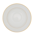 Assiette creuse Vintage blanche et dorée Ø 23-25 cm