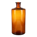 Pot à pharmacie vintage verre brun grand format