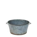 Bassine en zinc vintage grand format