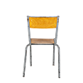 Chaise d’écolier bois acier vintage