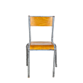 Chaise d’écolier bois acier vintage