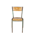 Chaise d’écolier bois acier vintage