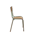 Chaise d’écolier bois acier vintage
