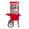 Popcornmachine op kar 56 x 42 cm H 156 cm
