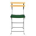 Chaise Trocadéro Wood avec galette verte