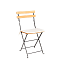 Chaise Trocadéro Wood avec galette écrue