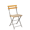 Chaise Trocadéro Wood avec galette ficelle