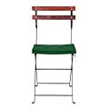 Chaise Simplex Acajou avec galette verte