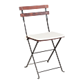 Chaise Simplex Acajou avec galette écrue