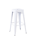 Tabouret industriel blanc H 76 cm